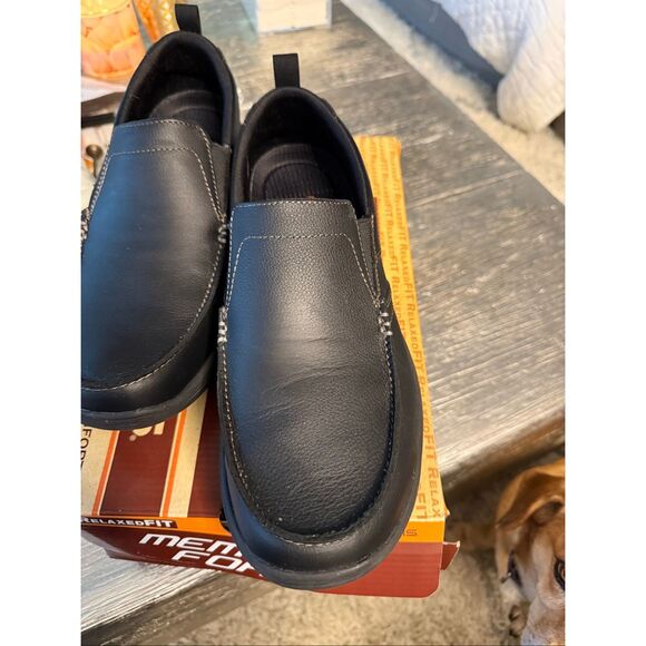 Skechers Harper Ford Black Memory Foam Loafers sz 9.5 NIB main image 5